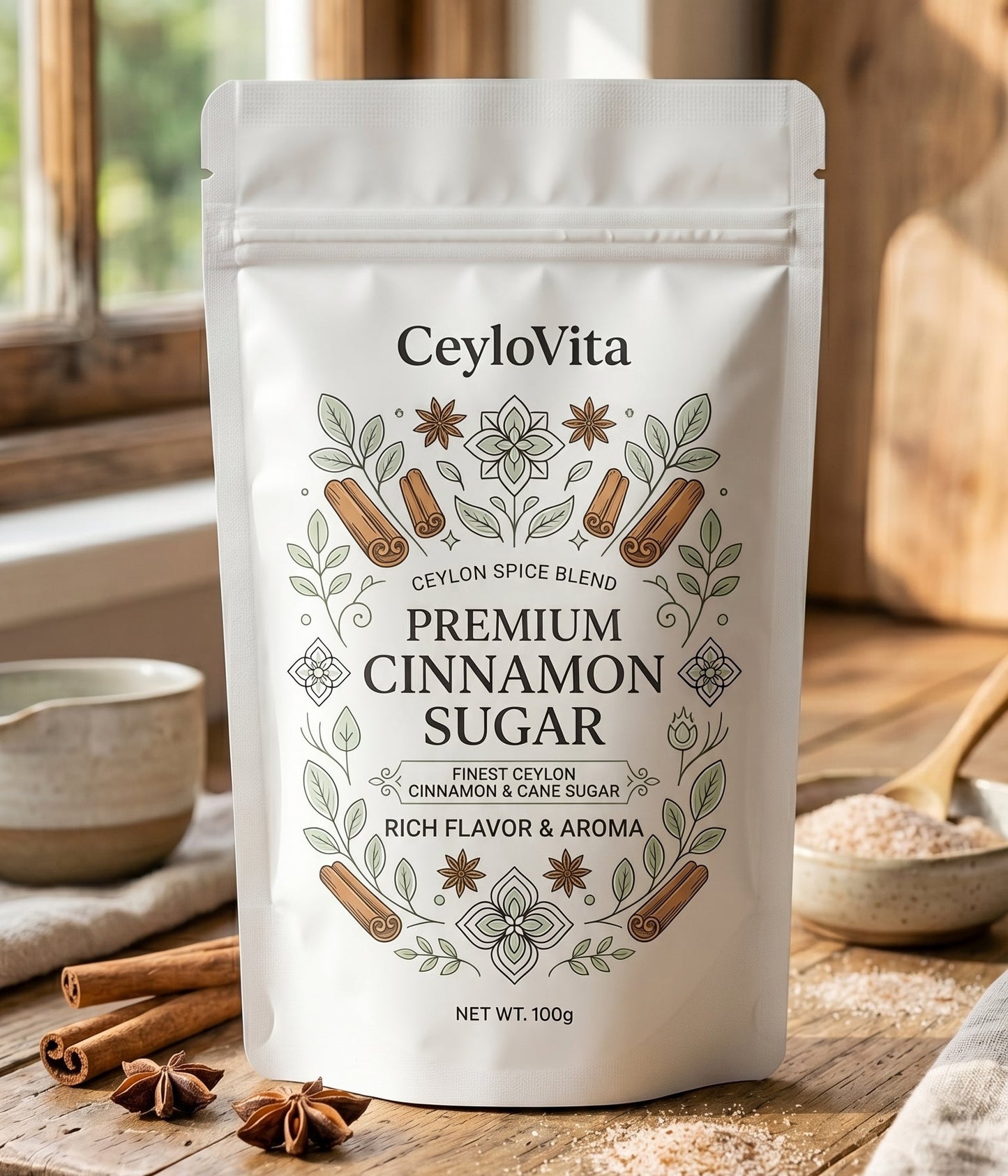 Premium Ceylon Cinnamon Sugar Blend
